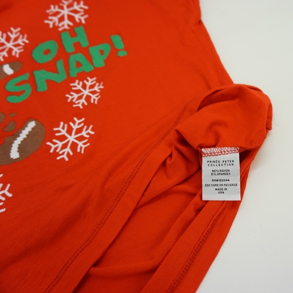 Prince Peter Christmas Graphic "OH SNAP" Tee Top - Picture 4 of 8